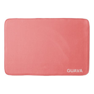 Guava rosa färg namn badrumsmatta