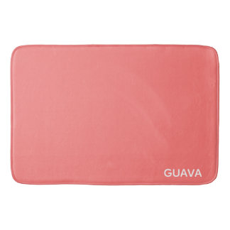 Guava rosa färg namn badrumsmatta