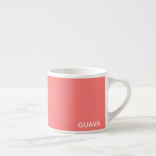 Guava rosa färg namn espressomugg
