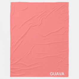 Guava rosa färg namn fleecefilt
