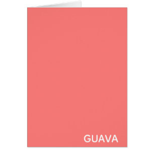 Guava rosa färg namn hälsningskort