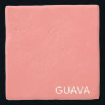Guava rosa färg namn stenunderlägg<br><div class="desc">Den varma rosan av guava-frukt.</div>