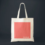 Guava rosa färg namn tygkasse<br><div class="desc">Den varma rosan av guava-frukt.</div>
