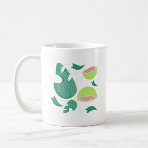 Guava Rosa Grön Frukt Kaffemugg