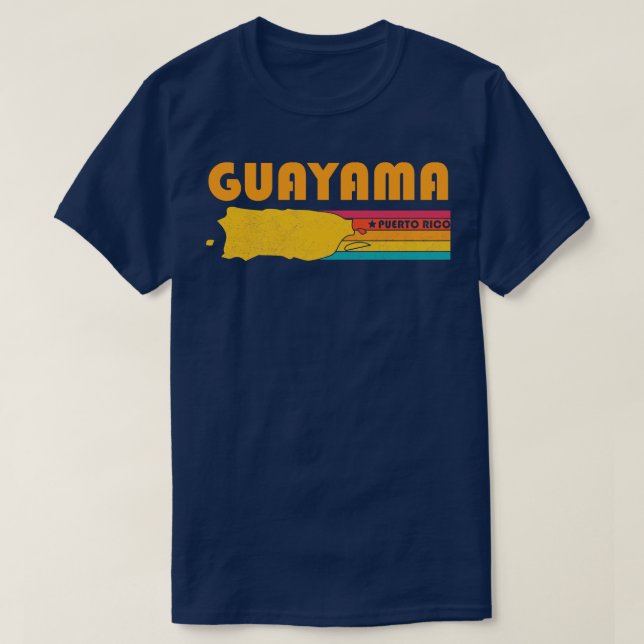 Guayama Puerto Rico Vintage Distress Souvenir T Shirt (Design framsida)