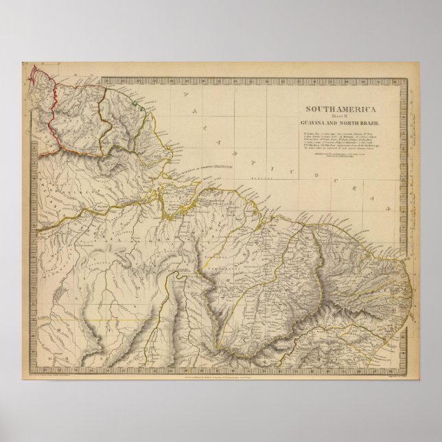 Guayana, N Brasilien Poster (Framsidan)