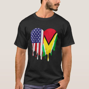 Guayanese American Patriot Grown Land Smälter H T Shirt