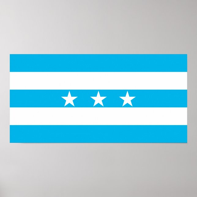 Guayaquil city flagga Ecuador symbol Poster (Framsidan)