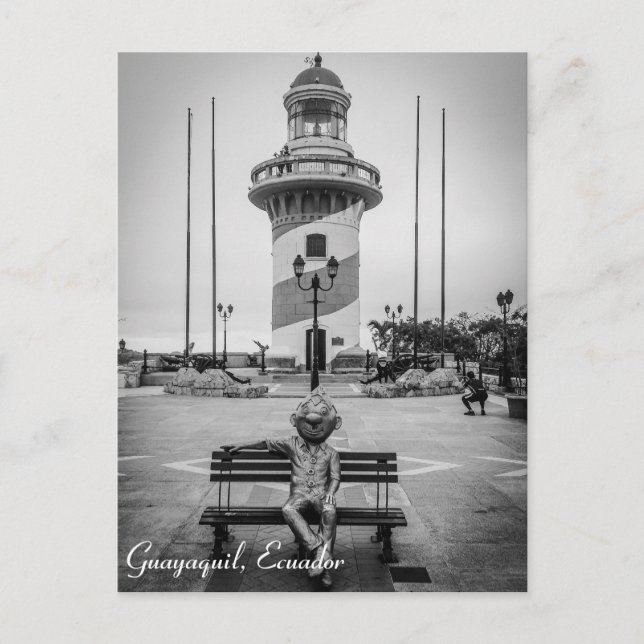 Guayaquil, Ecuador Cerro Santa Ana-vykort Vykort (Framsida)