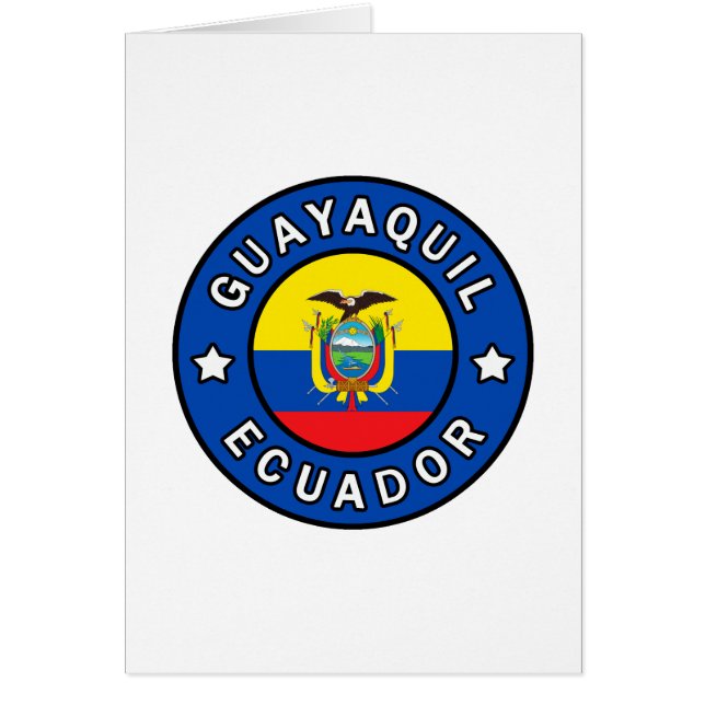 Guayaquil Ecuador Hälsningskort (Framsidan)
