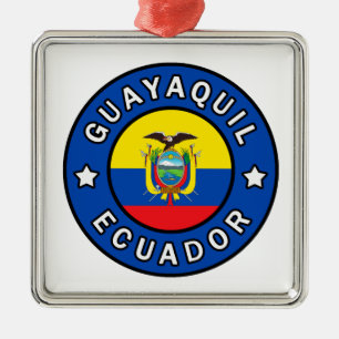 Guayaquil Ecuador Julgransprydnad Metall