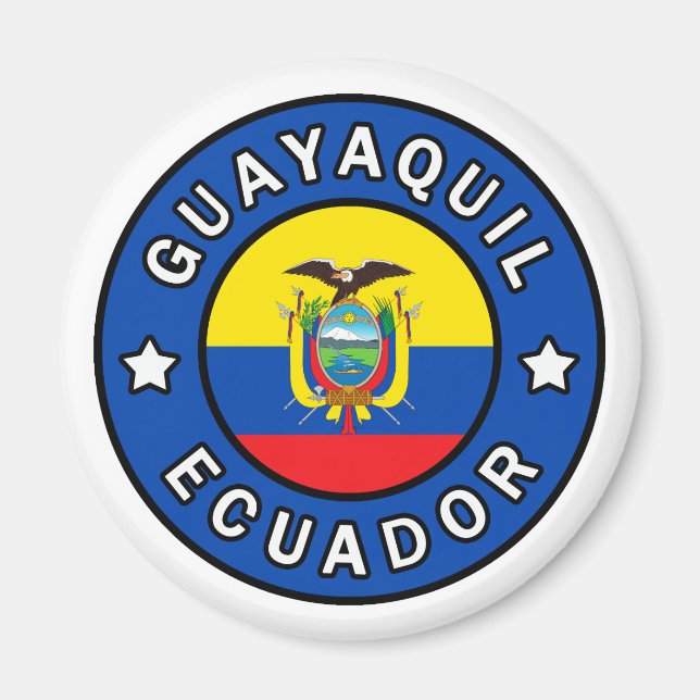 Guayaquil Ecuador Magnet (Framsidan)