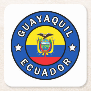 Guayaquil Ecuador Underlägg Papper Kvadrat