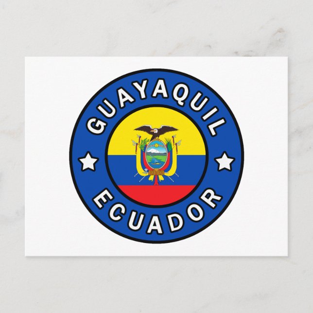 Guayaquil Ecuador Vykort (Framsida)