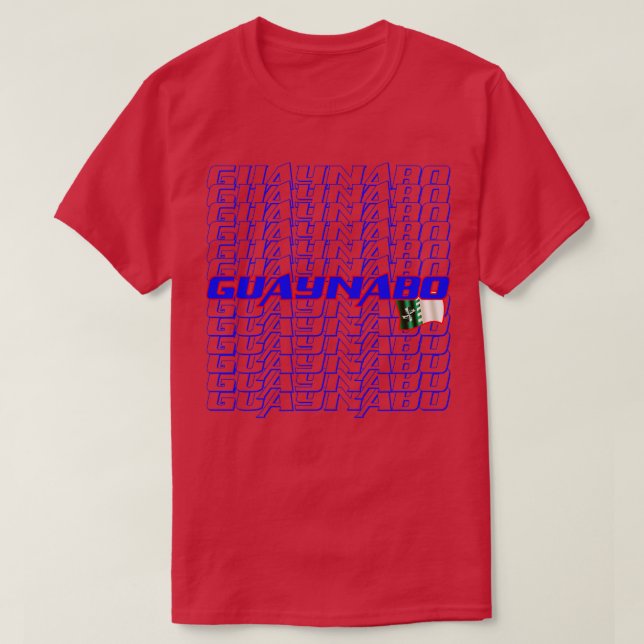 Guaynabo Cascade-text T Shirt (Design framsida)