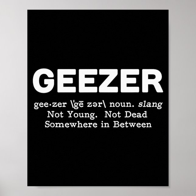 Gubbe Definition - Rollig gammal ålder  Poster (Framsidan)