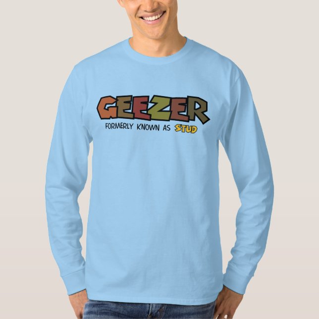 Gubbe herr långärmad t-shirt (Framsida)