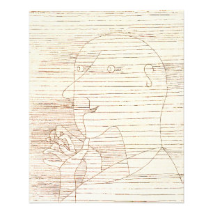 Gubbe räknar på fingrarna, fototryck