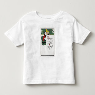 Gubben i lådan som överför julönskemål tee shirt