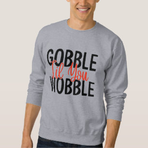 GUBBLE "TIL DIG WABBLE THANKSGIVING SWEATSHIRT" LÅNG ÄRMAD TRÖJA
