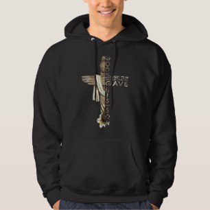Gud älskade världen John 316 Bible Verse Kristus Hoodie
