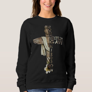 Gud älskade världen John 316 Bible Verse Kristus T Shirt