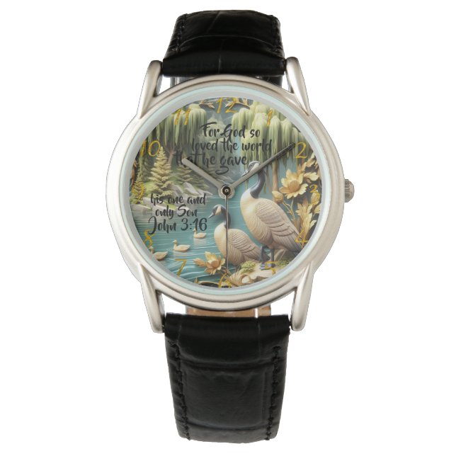 Gud älskade världen så mycket armbandsur (Framsida)