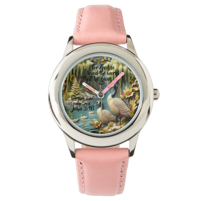 Gud älskade världen så mycket  armbandsur (Framsida)