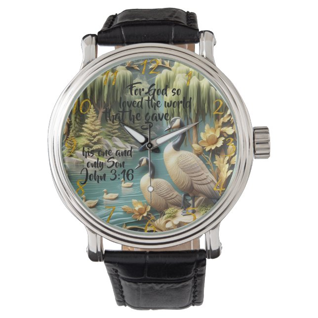 Gud älskade världen så mycket armbandsur (Framsida)