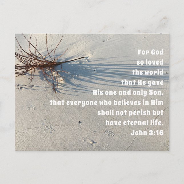 Gud älskade World Church Service Helg Vykort (Framsida)