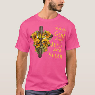 Gud älskar av Jesus Solros Kor Chri T Shirt