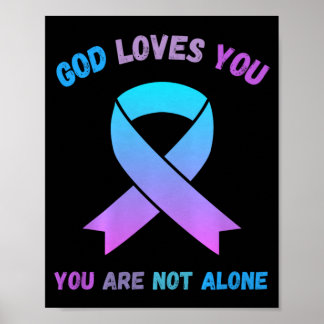 Gud älskar Inte ensam Jesus överleva självmord Poster