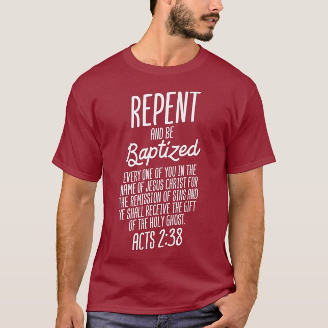 Gud Älskare representerar och döps om ACTS 238 Fai T Shirt (Framsida)