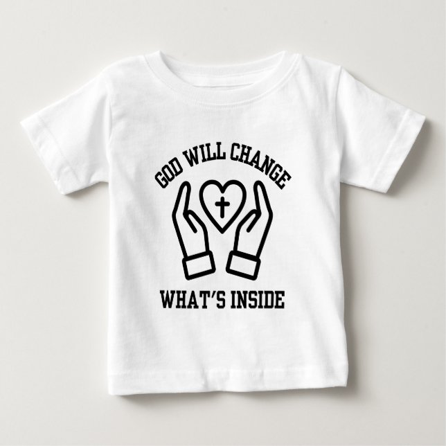 Gud ändrar det som finns inuti t shirt (Framsida)