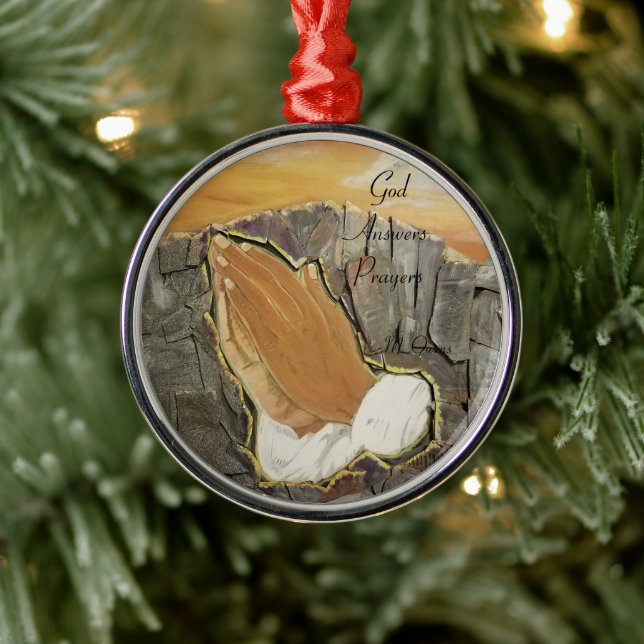 Gud Answers Prayers Julgransprydnad Metall (Träd)