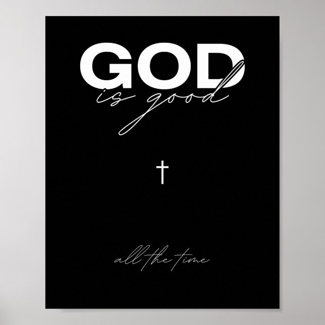 Gud är Bra All Time Inspirational Art Poster (Framsidan)