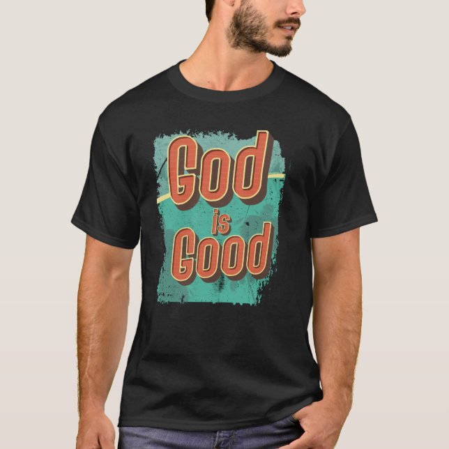 Gud är Bra Beach Vibes NOTW Christian Inspiration T Shirt (Framsida)