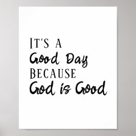 Gud är Bra Bible Quote-inspiration Poster