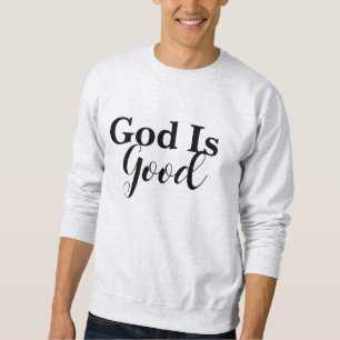 Gud är Bra Christian Psalms 107:1 Scripture Lång Ärmad Tröja