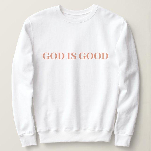 Gud är Bra Cute Simple Snyggt Modern Minimal T Shirt (Design framsida)