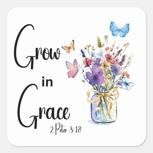 Gud är Bra Fyrkantigt Klistermärke (Framsida)