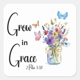 Gud är Bra Fyrkantigt Klistermärke