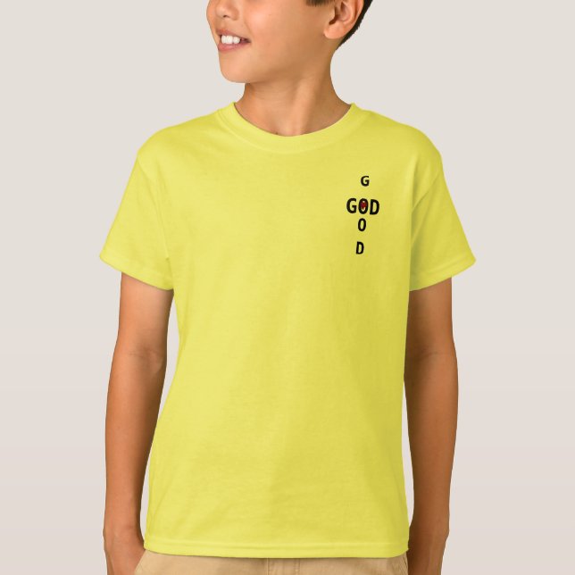 Gud är bra (gult version) t-shirt (Framsida)