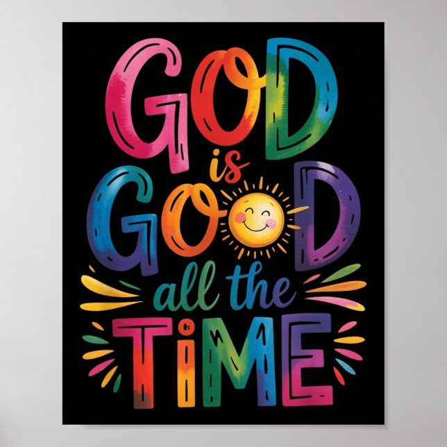 Gud är Bra hela tiden Jesus Kristus Gi Poster (Framsidan)