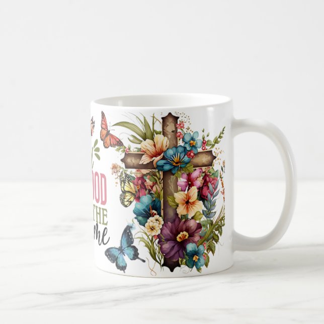 Gud är Bra hela tiden - trosinspirerad Kaffemugg (Höger)