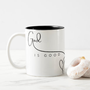Gud är Bra Motivational Faith Mugg