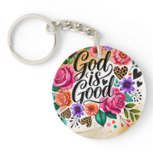 Gud är Bra Religiösa Christian Acrylic Keychain