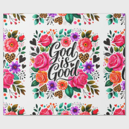 Gud är Bra Religiösa Christian Wrapping Papper Presentpapper