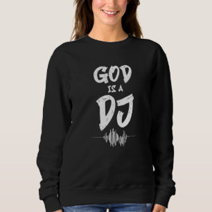 Gud är Dj Deejay Music Pop Bass Techno Sten Headph T Shirt