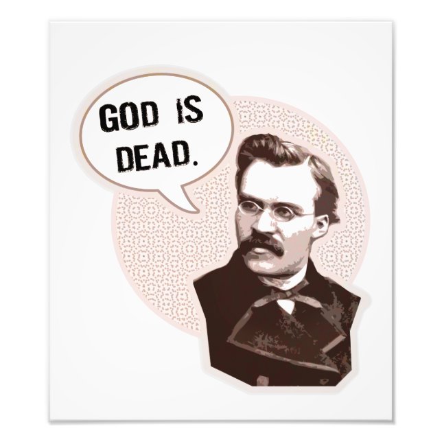 Gud är död (Nietzsche) Fototryck (Framsidan)